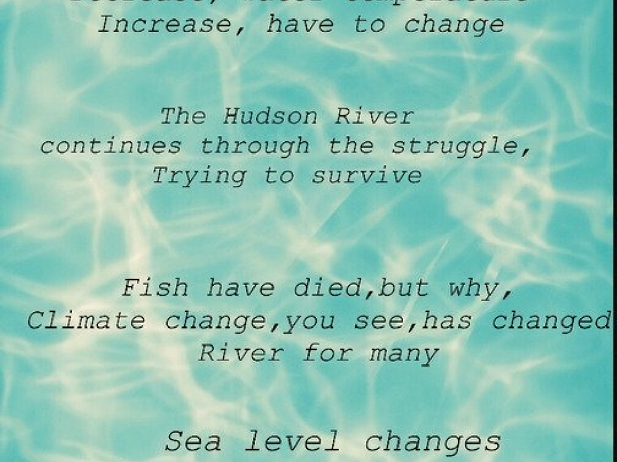 Haiku Poem poster - Our Hudson River | Billion Oyster Project